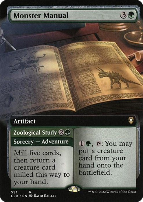 0591 Monster Manual (Extended Art) R Commander Legends: Battle for Baldur's Gate