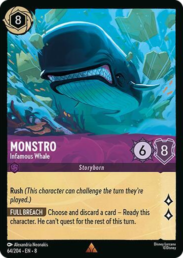 0064 Monstro - Infamous Whale Rare Reign of Jafar