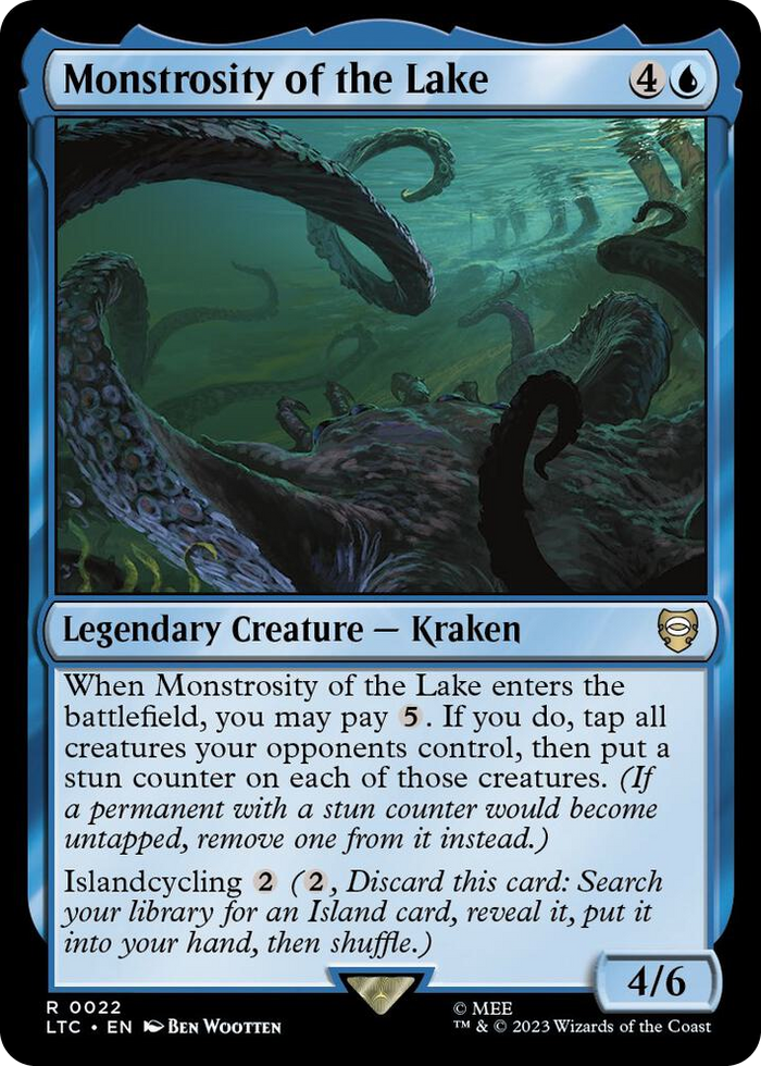 Monstrosity of the Lake #22 R - Commander: The Lord of the Rings: Tales of Middle-earth Pokemon card