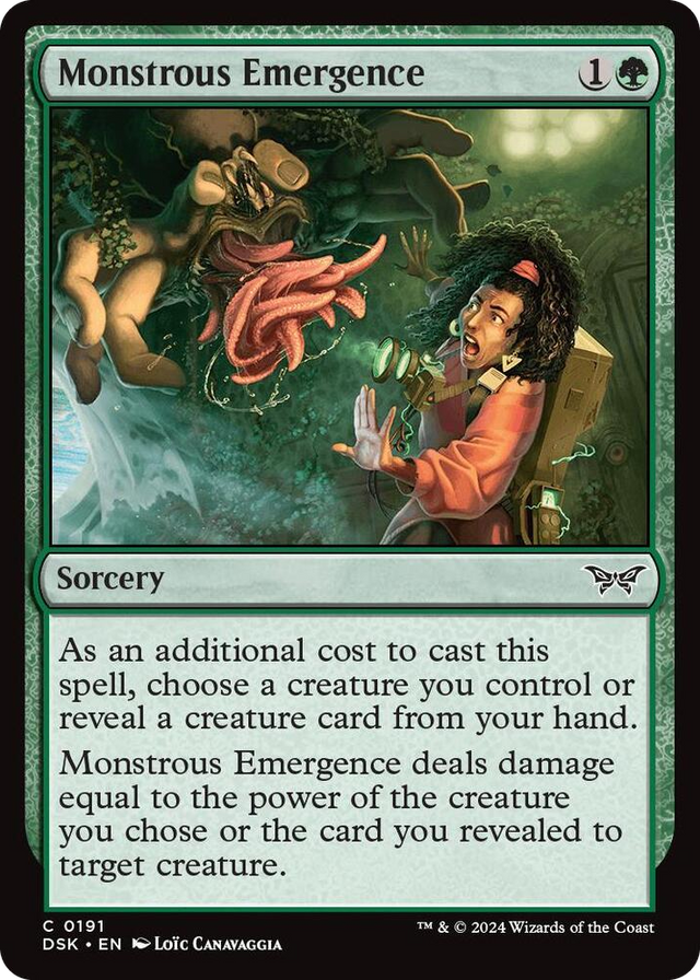 0191 Monstrous Emergence C Duskmourn: House of Horror