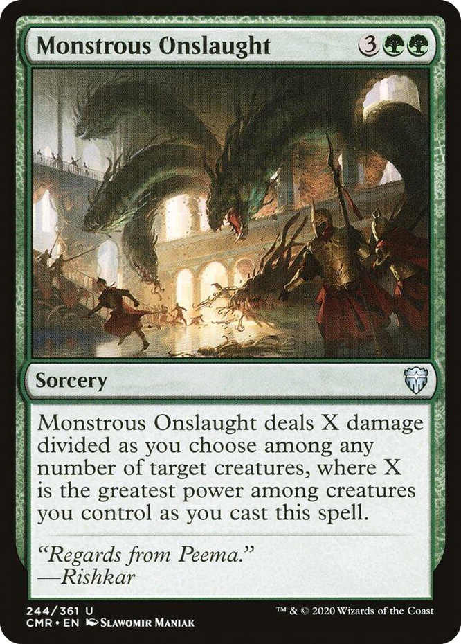 0244 Monstrous Onslaught U Commander Legends