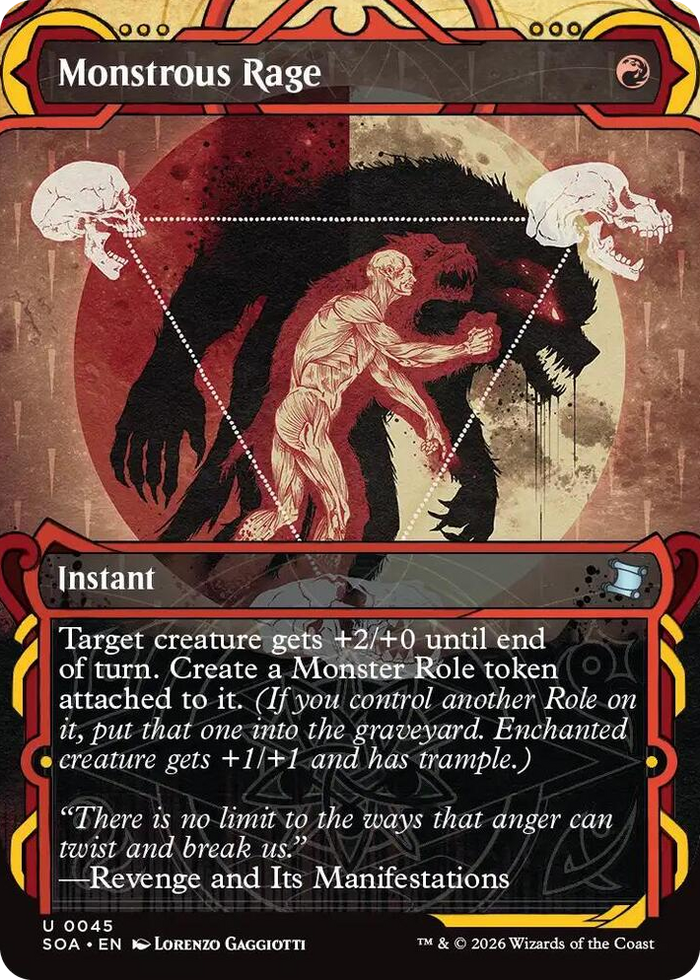 Monstrous Rage #45 U - Secrets of Strixhaven: Mystical Archive Pokemon card