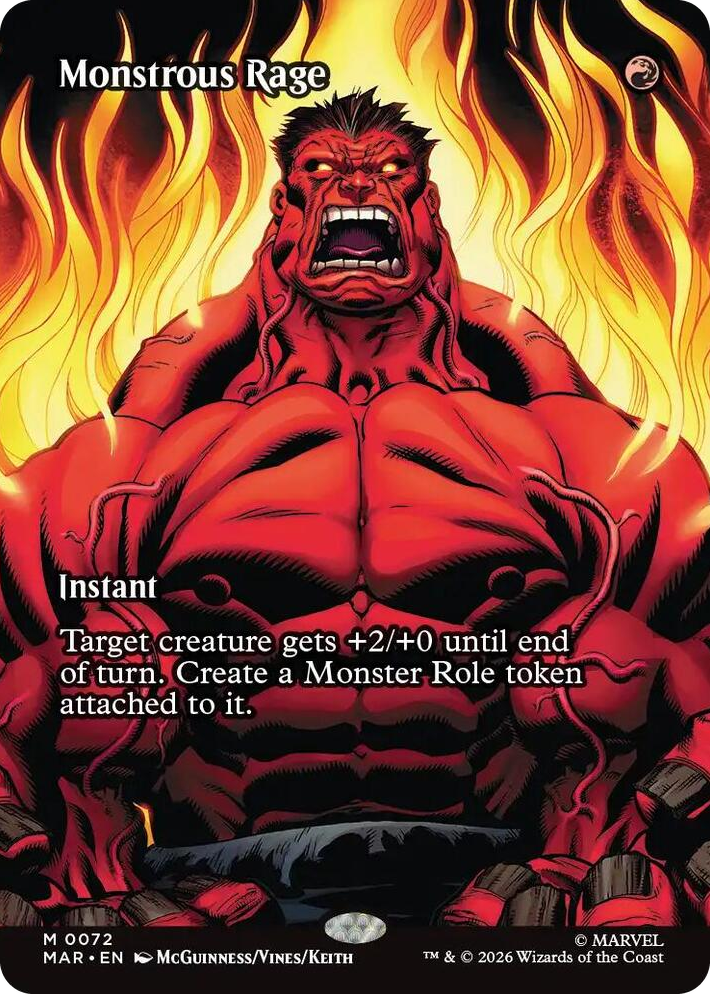 0072 Monstrous Rage (Borderless) M Marvel Universe Eternal-Legal