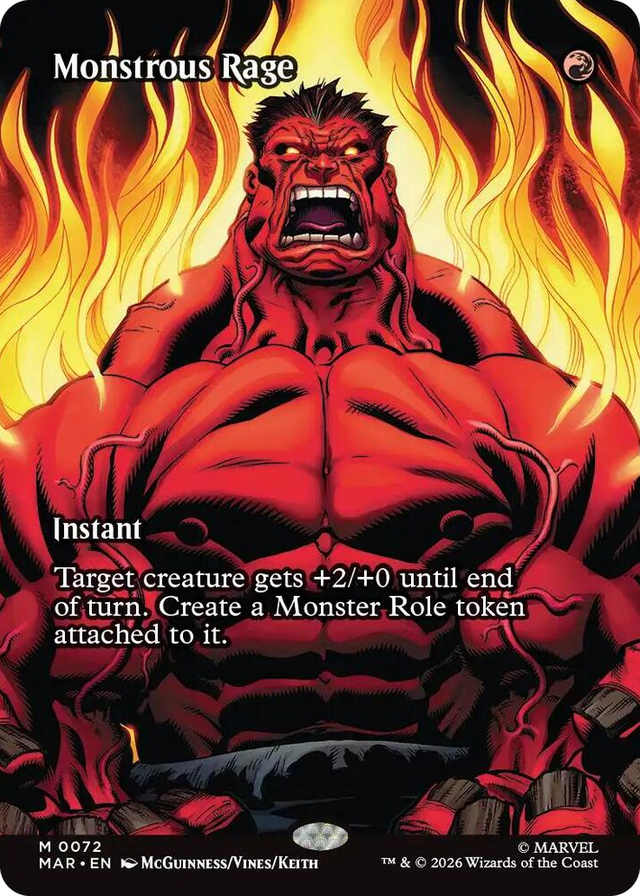 0072 Monstrous Rage (Borderless) M Marvel Universe Eternal-Legal