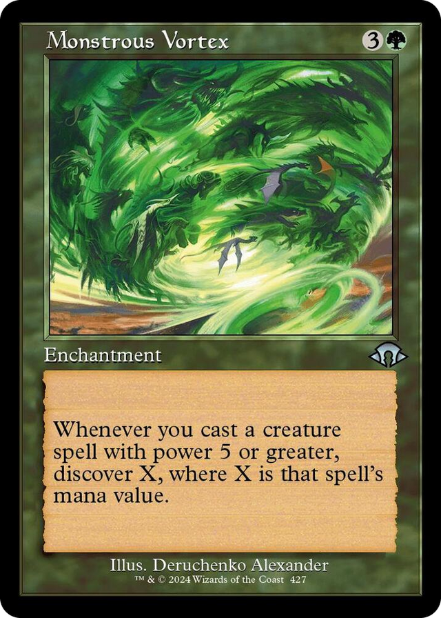 0427 Monstrous Vortex (Retro Frame) U Modern Horizons 3