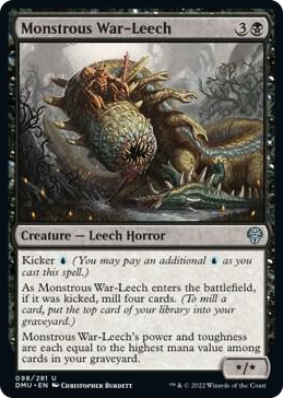 0098 Monstrous War-Leech U Dominaria United