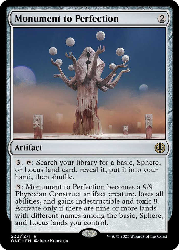 Monument to Perfection #233 R - Phyrexia: All Will Be One Pokemon card