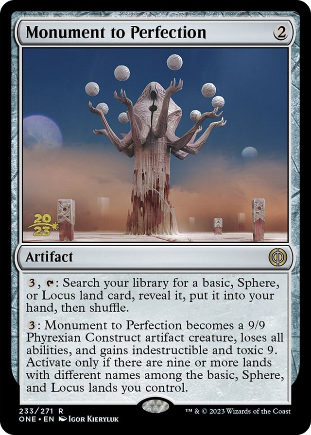 0233 Monument to Perfection R Prerelease Cards
