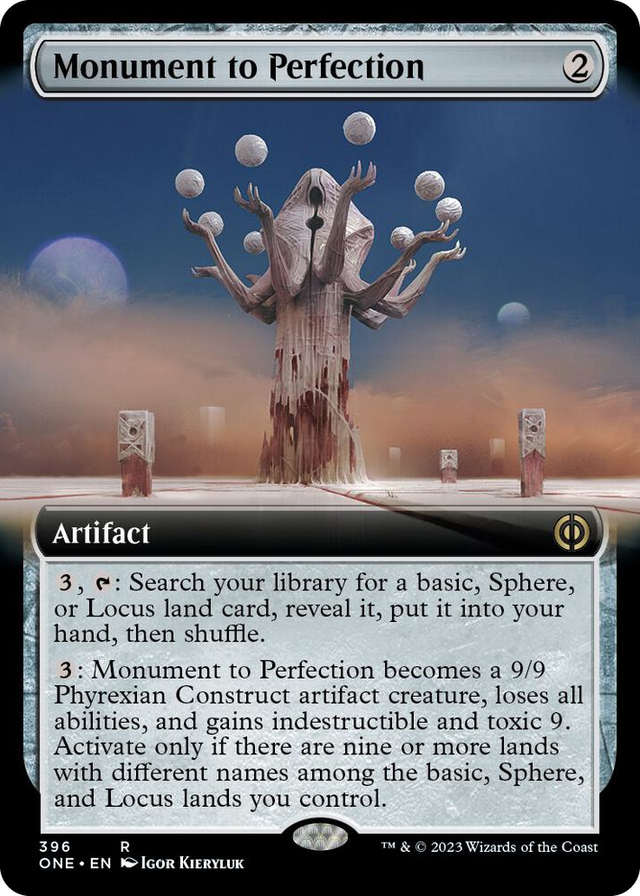 0396 Monument to Perfection (Extended Art) R Phyrexia: All Will Be One