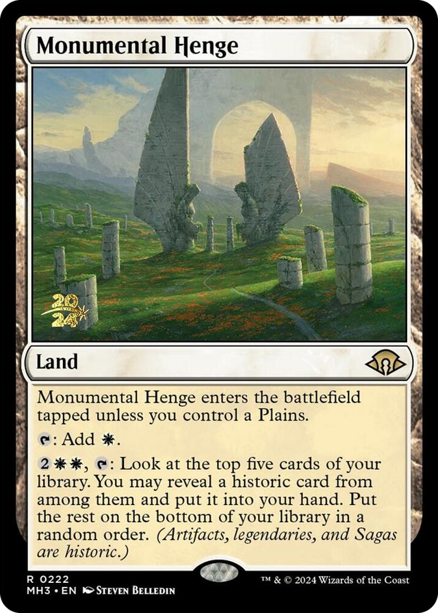 0222 Monumental Henge R Prerelease Cards