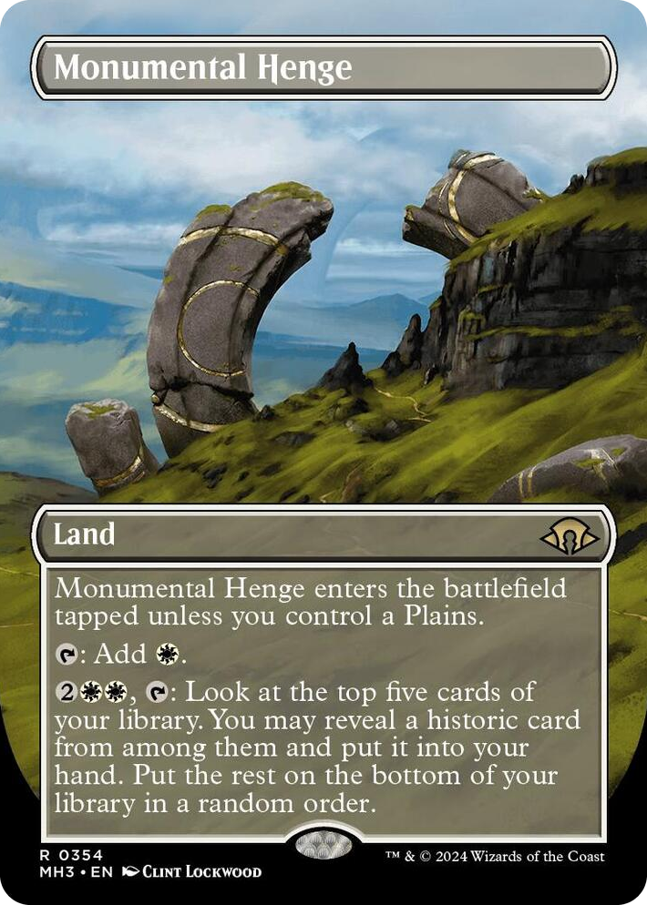 0354 Monumental Henge (Borderless) R Modern Horizons 3