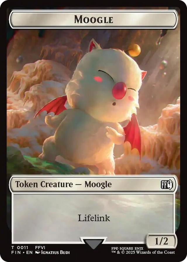 0011 Moogle (0011) // Copy (0001) Double-Sided Token T FINAL FANTASY