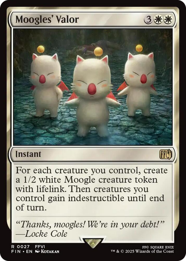0027 Moogles' Valor R FINAL FANTASY