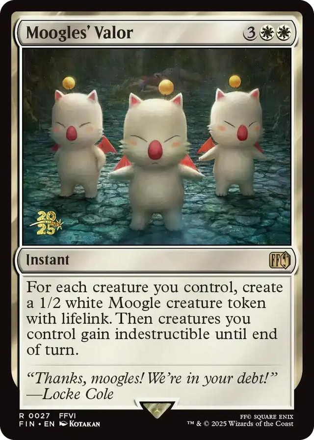 0027 Moogles' Valor R Prerelease Cards
