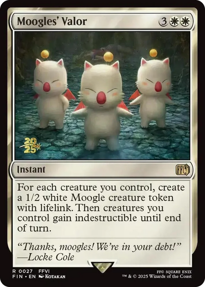0027 Moogles' Valor R Prerelease Cards