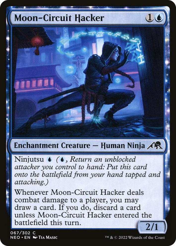 0067 Moon-Circuit Hacker C Kamigawa: Neon Dynasty