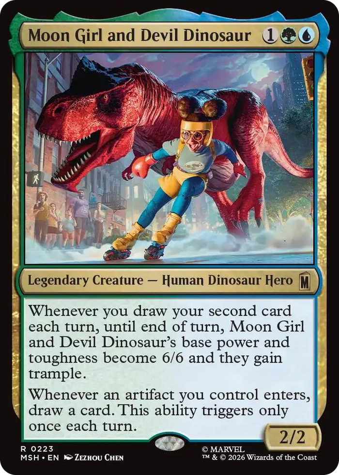 Moon Girl and Devil Dinosaur #223 R - Marvel Super Heroes Pokemon card