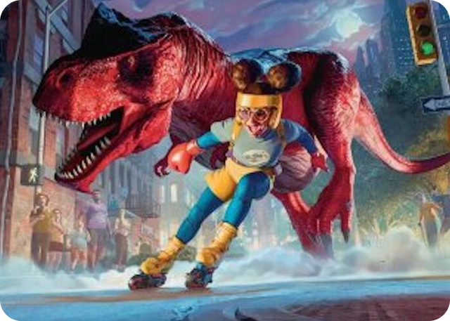 0014 Moon Girl and Devil Dinosaur Art Card S Art Series: Marvel Super Heroes