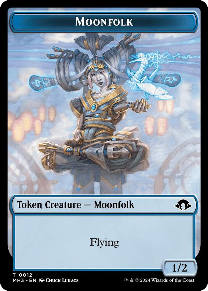 0012 Moonfolk // Energy Reserve Double-Sided Token T Modern Horizons 3