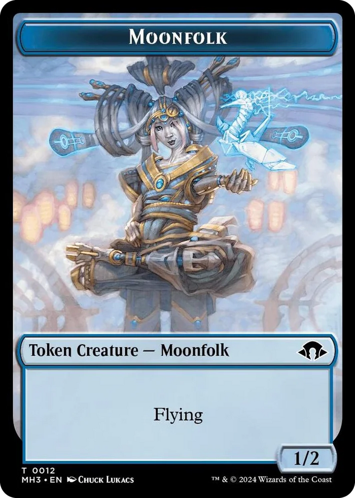 0012 Moonfolk // Energy Reserve Double-Sided Token T Modern Horizons 3