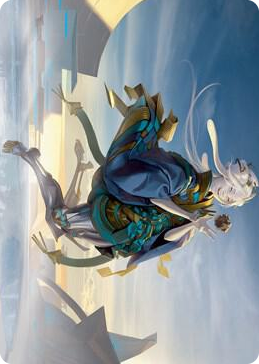 0006 Moonfolk Puzzlemaker Art Card S Art Series: Kamigawa: Neon Dynasty