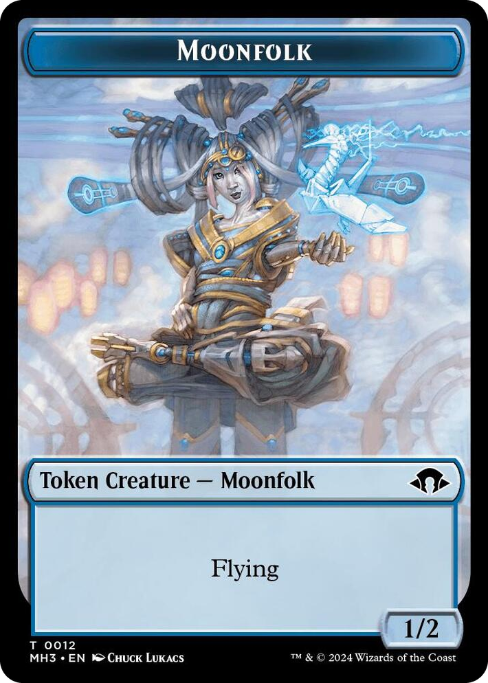 0012 Moonfolk Token T Modern Horizons 3