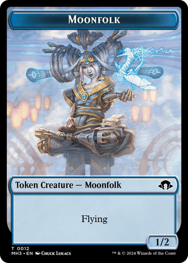 0012 Moonfolk Token T Modern Horizons 3