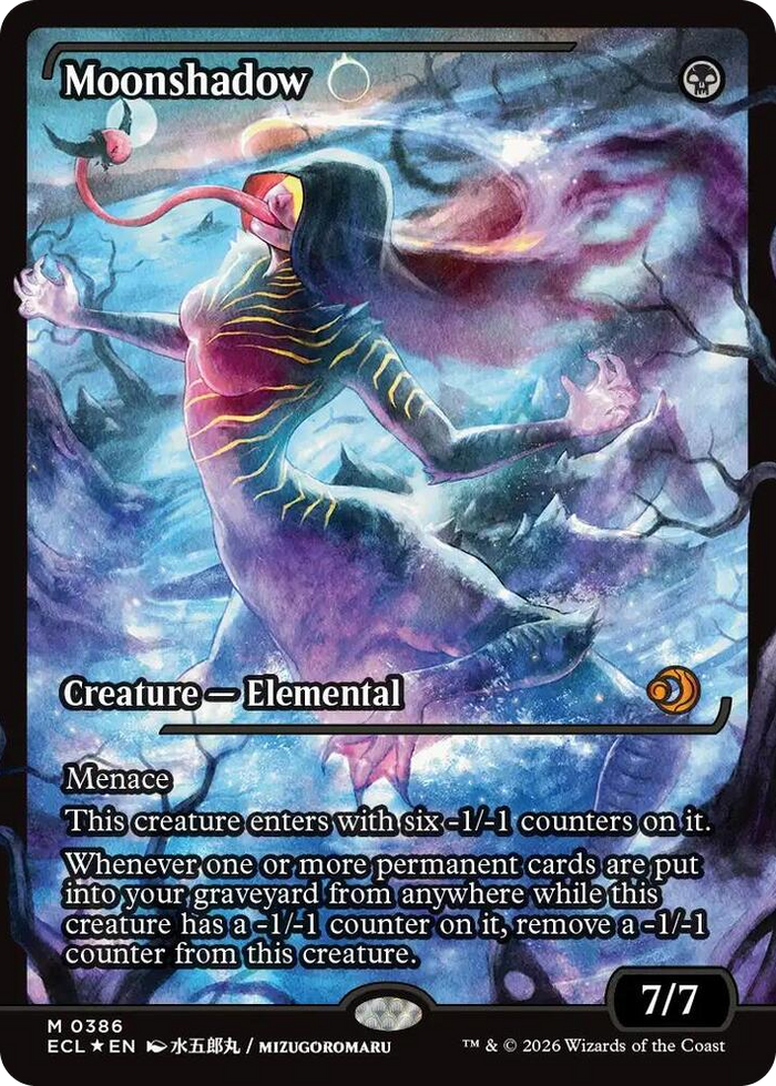 Moonshadow (0386) (Showcase) #386 M - Lorwyn Eclipsed Pokemon card