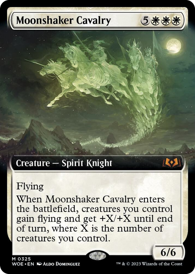 0325 Moonshaker Cavalry (Extended Art) M Wilds of Eldraine