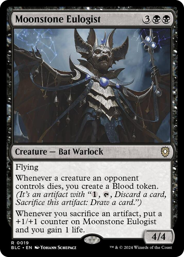 0019 Moonstone Eulogist R Commander: Bloomburrow