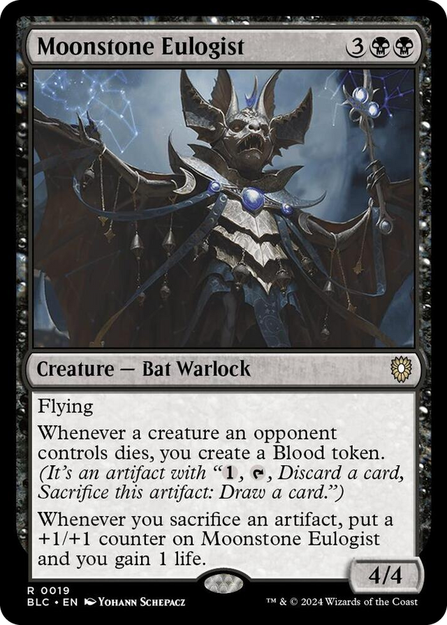 0019 Moonstone Eulogist R Commander: Bloomburrow