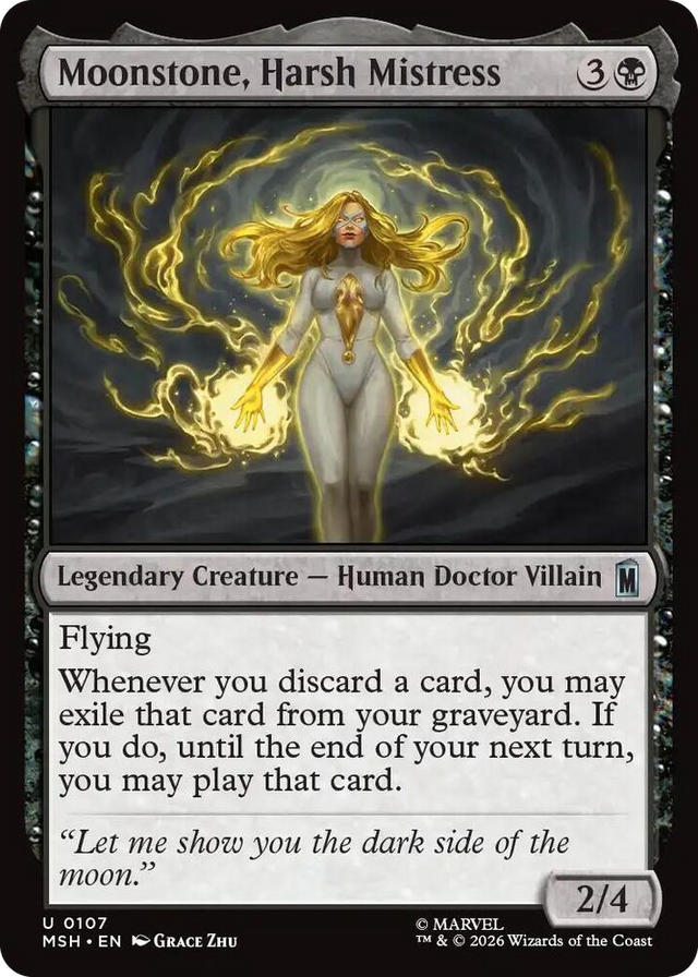 0107 Moonstone, Harsh Mistress U Marvel Super Heroes
