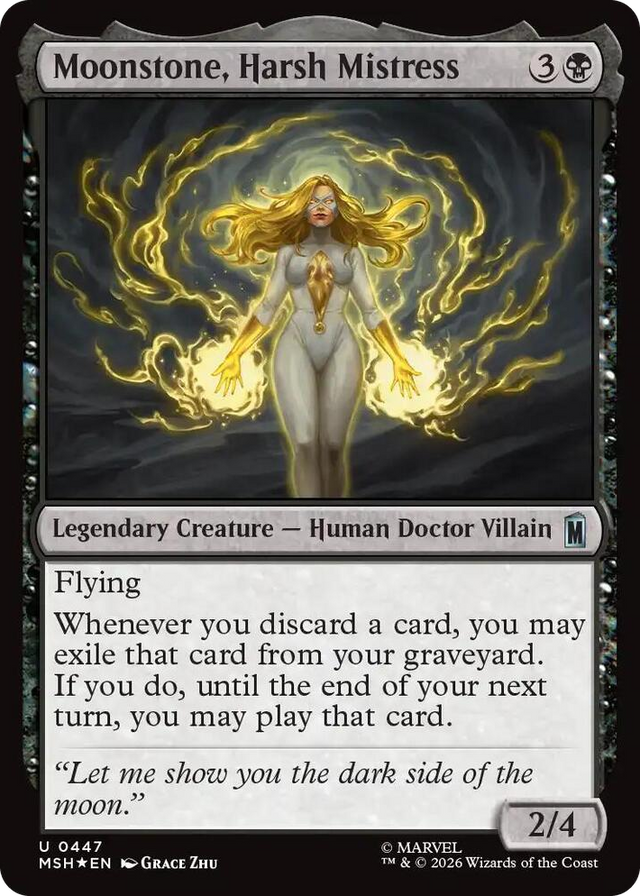 0447 Moonstone, Harsh Mistress (Surge Foil) U Marvel Super Heroes
