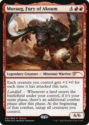 0001 Moraug, Fury of Akoum P Unique and Miscellaneous Promos