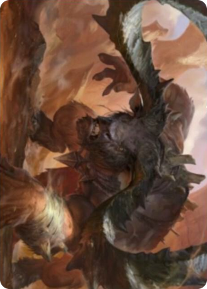 0066 Moraug, Fury of Akoum Art Card S Art Series: Zendikar Rising