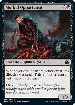 0113 Morbid Opportunist U Innistrad: Midnight Hunt