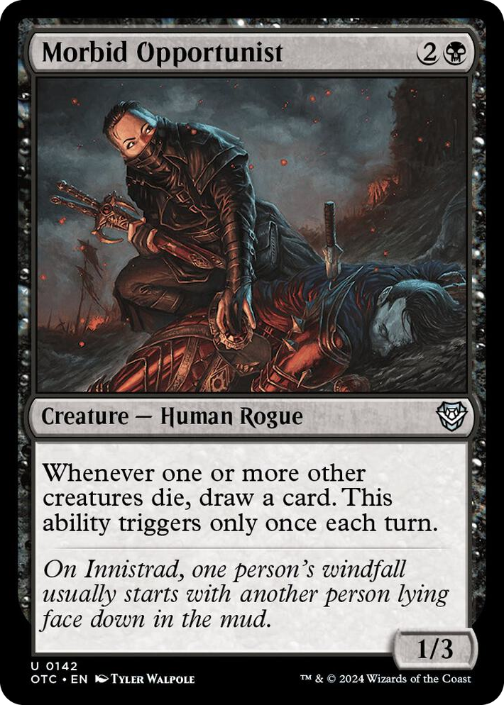 0142 Morbid Opportunist U Commander: Outlaws of Thunder Junction