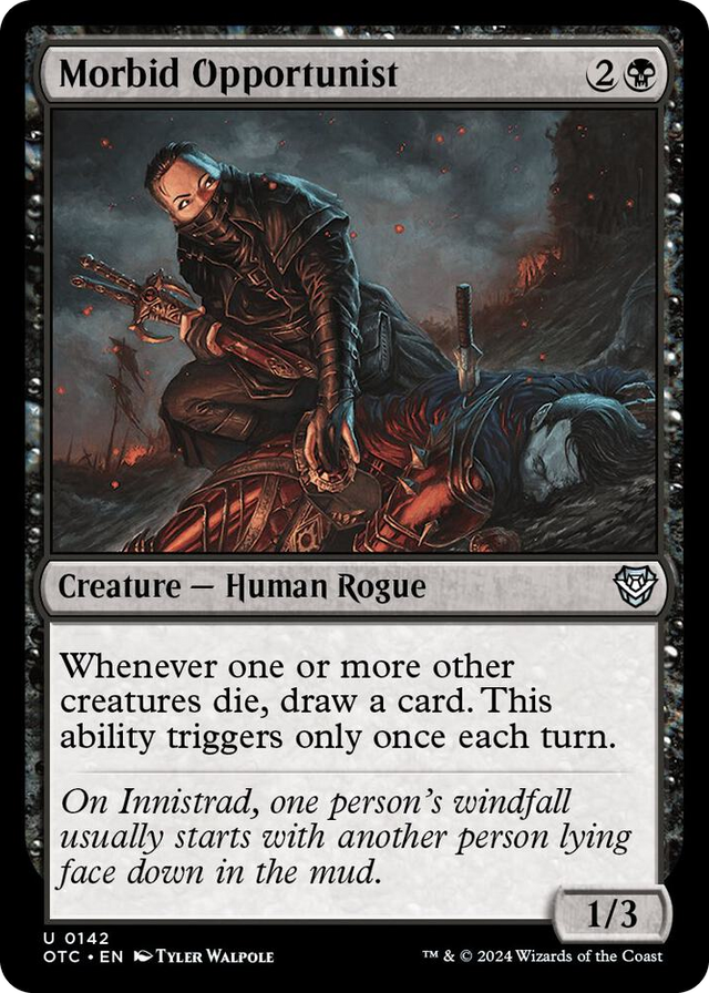 0142 Morbid Opportunist U Commander: Outlaws of Thunder Junction
