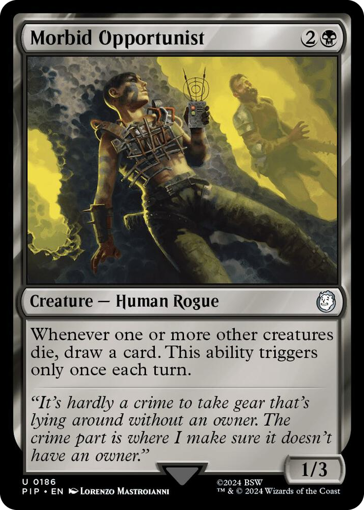 0186 Morbid Opportunist U Universes Beyond: Fallout
