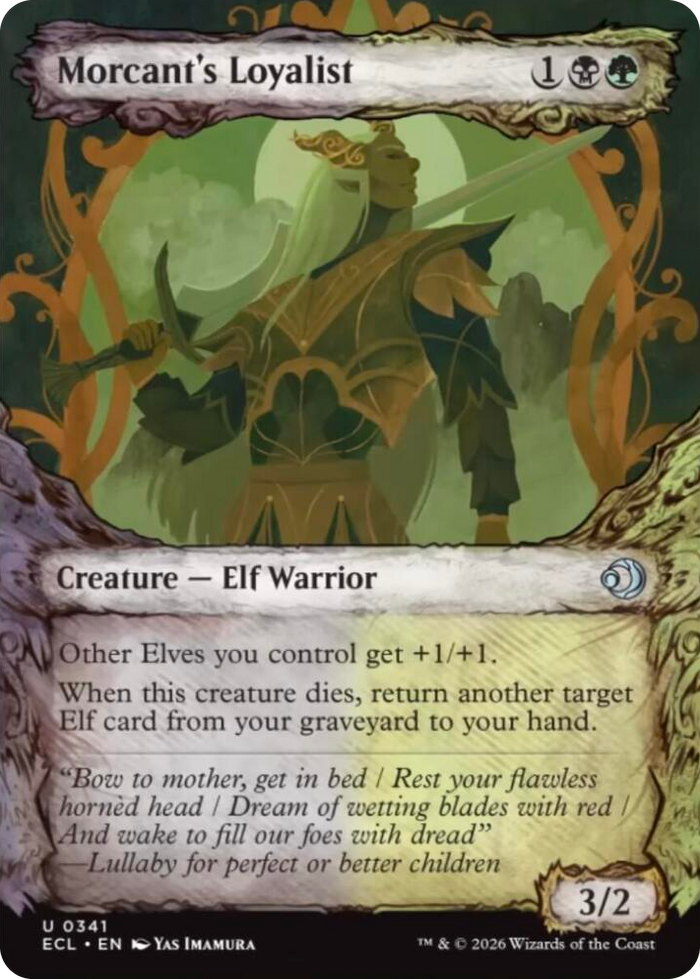 Morcant's Loyalist (Showcase) #341 U - Lorwyn Eclipsed Pokemon card