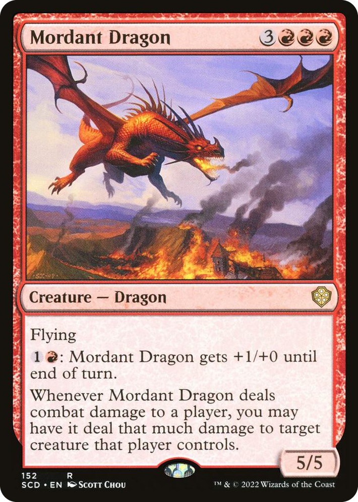 0152 Mordant Dragon R Starter Commander Decks