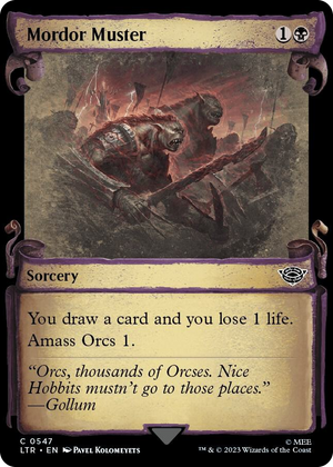 0547 Mordor Muster (Showcase Scrolls) C Universes Beyond: The Lord of the Rings: Tales of Middle-earth