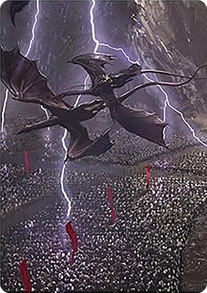 Mordor on the March Art Card #22 S - Art Series: Universes Beyond: The Lord of the Rings: Tales of Middle-earth Pokemon card