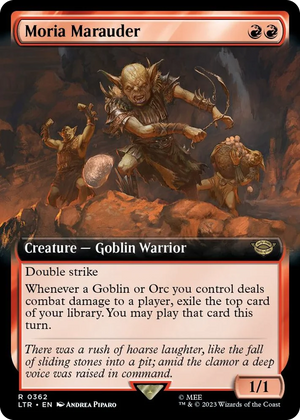 0362 Moria Marauder (Extended Art) R Universes Beyond: The Lord of the Rings: Tales of Middle-earth