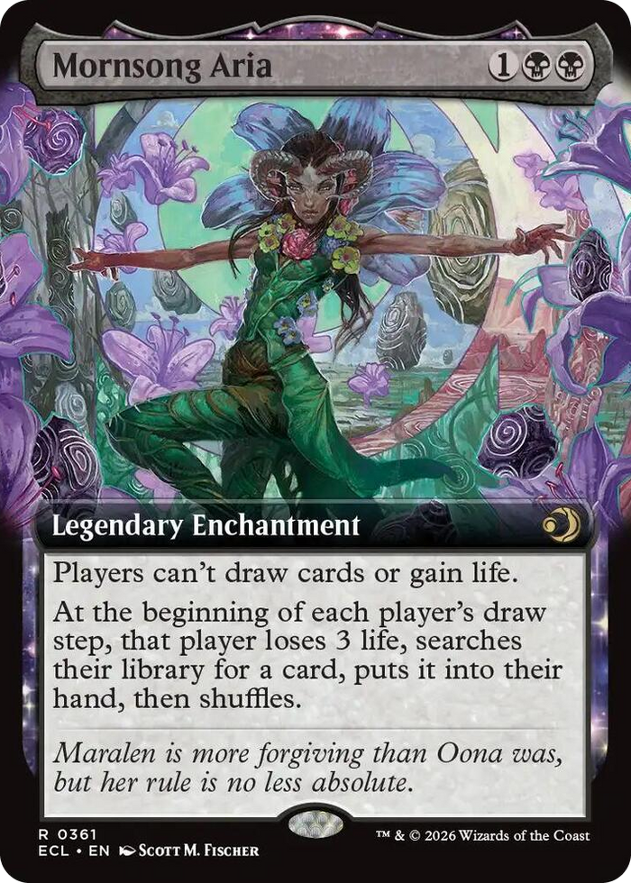 Mornsong Aria (Extended Art) #361 R - Lorwyn Eclipsed Pokemon card