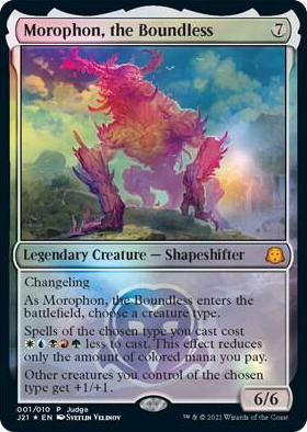 Morophon, the Boundless #1 M - Judge Promos Pokemon card