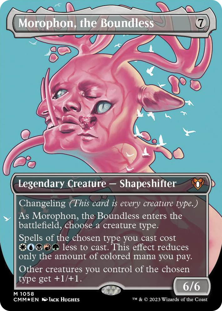 1058 Morophon, the Boundless (Textured Foil) M Commander Masters
