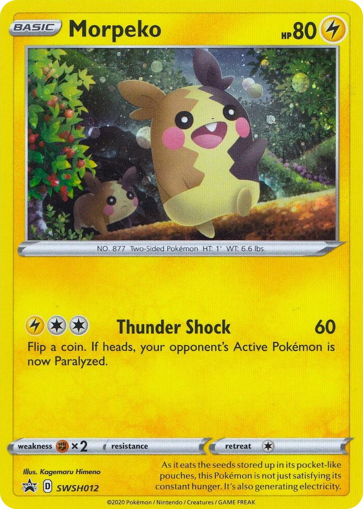 0012 Morpeko - SWSH012 Promo Sword & Shield Promo Cards