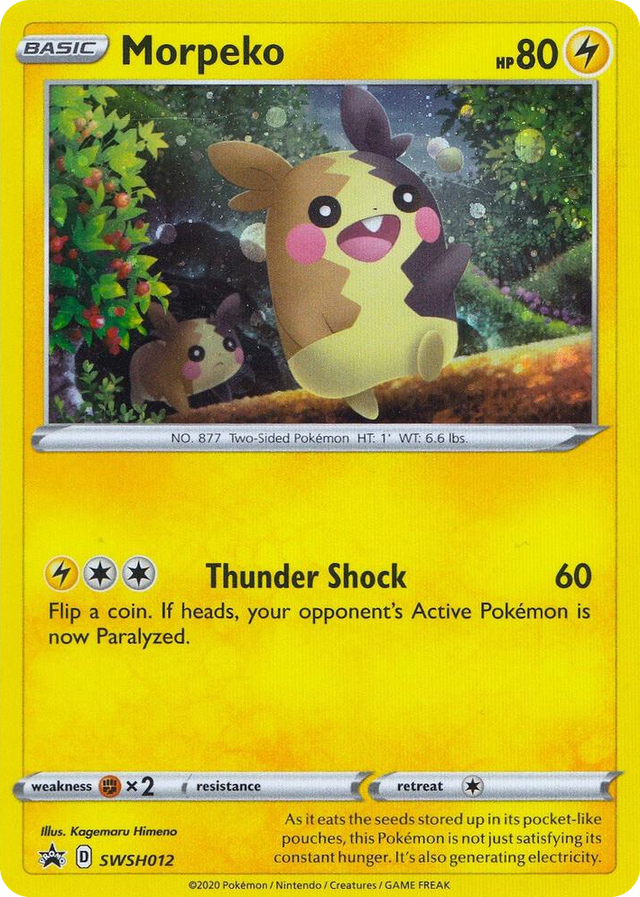 0012 Morpeko - SWSH012 Promo Sword & Shield Promo Cards