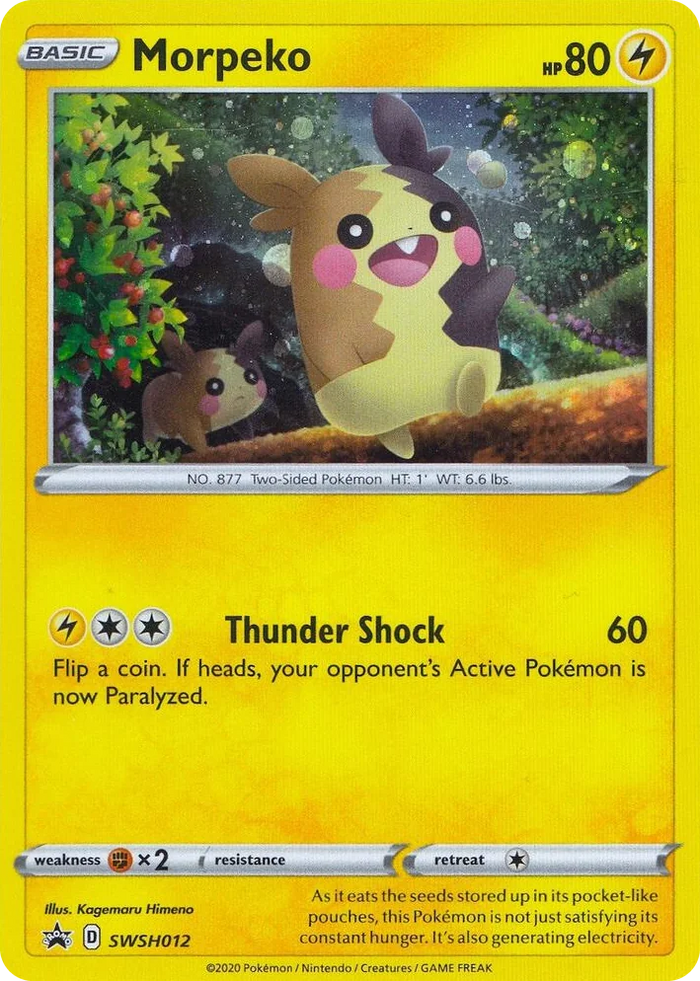 0012 Morpeko - SWSH012 Promo Sword & Shield Promo Cards